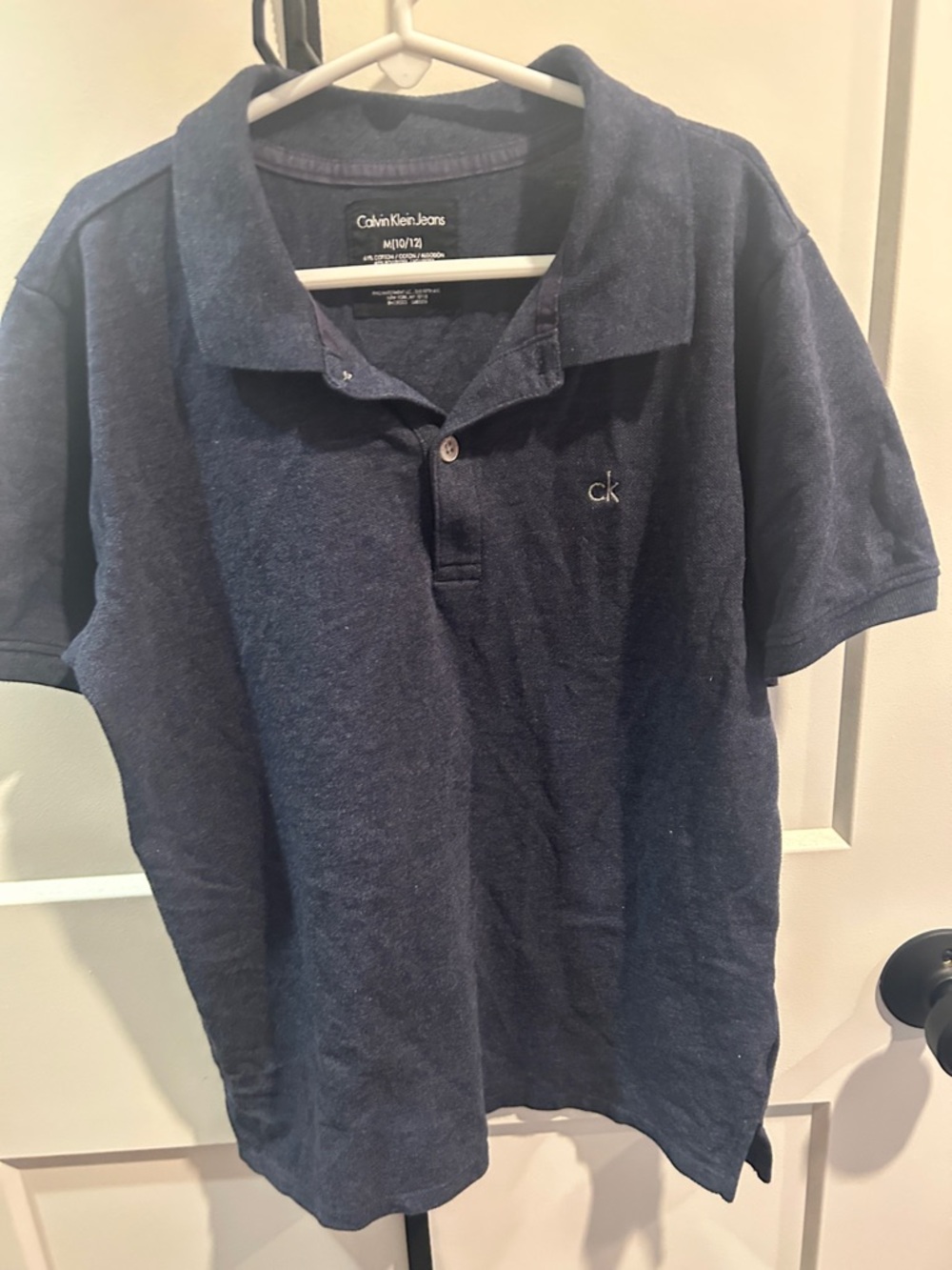 Calvin Klein Navy Blue Men’s Polo with CK Embroidery